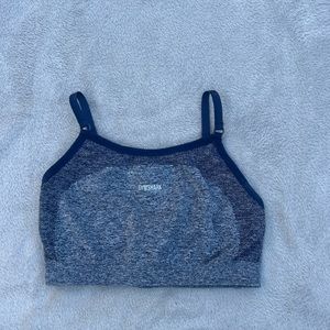 Gymshark sports bra - grey and navy - size extra small